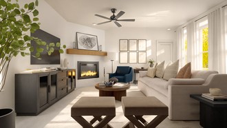 Organic Modern Living Room by Havenly Interior Designer Martha
