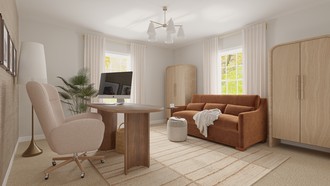 Contemporary, Eclectic, Transitional, Organic Modern Office by Havenly Interior Designer Gabriela