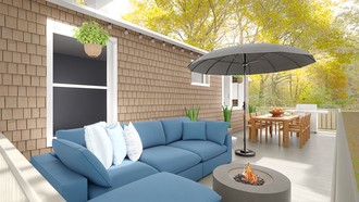 Contemporary Living Room by Havenly Interior Designer Christine