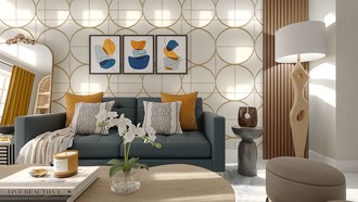 Eclectic, Coastal Office by Havenly Interior Designer Brandon