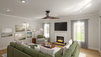 Contemporary, Traditional Living Room by Havenly Interior Designer Jessica