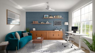 Contemporary, Midcentury Modern Office by Havenly Interior Designer Camila