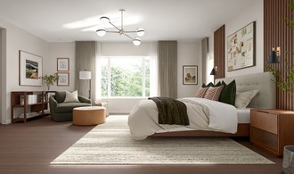 Contemporary, Midcentury Modern, Scandinavian, Midcentury Scandi Bedroom by Havenly Interior Designer Anny