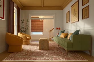 Contemporary, Modern, Classic, Eclectic Reading Room by Havenly Interior Designer Rafaela