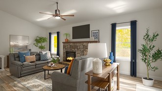 Classic, Traditional, Transitional, Traditional Charm Living Room by Havenly Interior Designer Meloney