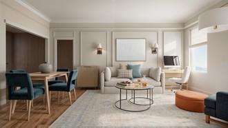 Contemporary, Eclectic, Midcentury Modern Living Room by Havenly Interior Designer Gabriela