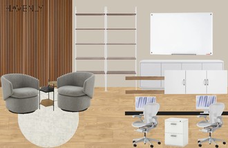 Modern, Industrial, Minimal Office by Havenly Interior Designer Jean