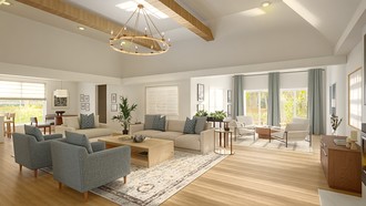 Modern, Warm Transitional Living Room by Havenly Interior Designer Courtney
