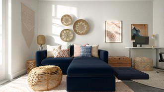Bohemian, California Cool Living Room by Havenly Interior Designer Hayley