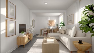 Contemporary, Coastal Living Room by Havenly Interior Designer Erika