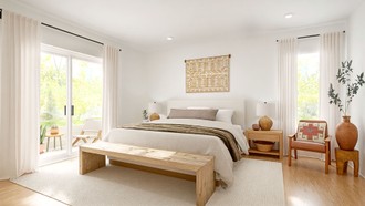 Southwest Inspired, Organic Modern Bedroom by Havenly Interior Designer Montserrat