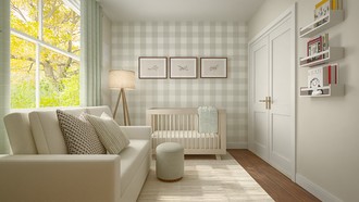 Organic Modern, Warm Transitional Nursery by Havenly Interior Designer Candida