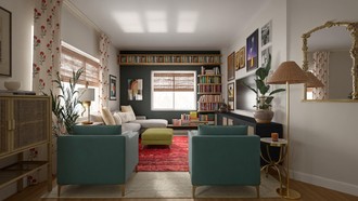 Bohemian Living Room by Havenly Interior Designer Leah