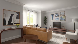 Modern, Midcentury Modern Living Room by Havenly Interior Designer Veronica