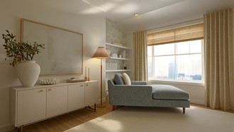 Coastal, Minimal, Scandinavian Reading Room by Havenly Interior Designer Constanza