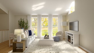 Glam, Transitional Living Room by Havenly Interior Designer Laura