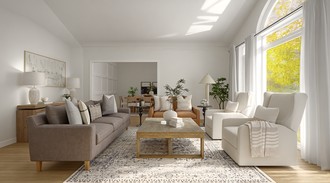 Transitional Living Room by Havenly Interior Designer Alison