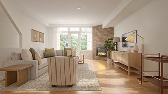 Contemporary Living Room by Havenly Interior Designer Erika