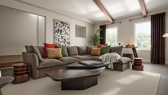 Contemporary, Eclectic Living Room by Havenly Interior Designer Gabriela
