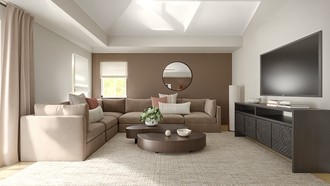 Contemporary, Eclectic, Transitional Living Room by Havenly Interior Designer Gabriela