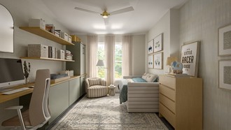 Midcentury Scandi, Organic Modern Bedroom by Havenly Interior Designer Maria