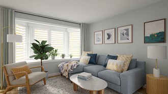 Classic Coastal, Traditional Charm Living Room by Havenly Interior Designer Ariel