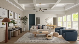 Contemporary, Classic, Eclectic, Transitional Living Room by Havenly Interior Designer Gabriela