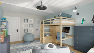 Contemporary, Eclectic, Transitional Bedroom by Havenly Interior Designer Gabriela