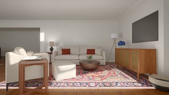 Contemporary, Midcentury Modern Living Room by Havenly Interior Designer Abbie