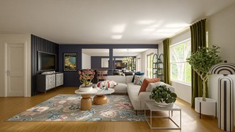 Eclectic Living Room by Havenly Interior Designer Maria