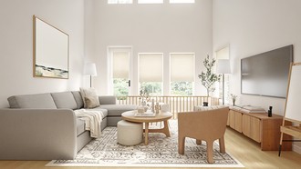 Modern, Inspired Modern, Midcentury Scandi Living Room by Havenly Interior Designer Angelica