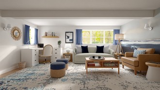 Coastal, California Cool Office by Havenly Interior Designer Ivan