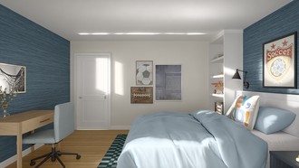 Modern, Warm Transitional Bedroom by Havenly Interior Designer Luisa