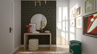 Eclectic Entryway by Havenly Interior Designer Sophia