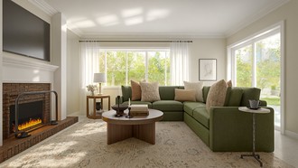 Contemporary, Transitional Living Room by Havenly Interior Designer Constanza