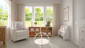 Organic Modern, Warm Transitional Nursery by Havenly Interior Designer Maria