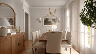 Transitional Dining Room by Havenly Interior Designer Martha