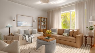 Modern Cottage Living Room by Havenly Interior Designer Martha