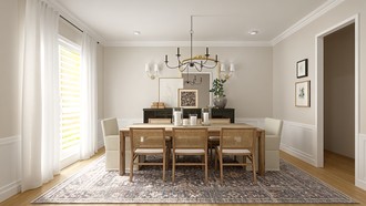 Classic, Traditional, Transitional Dining Room by Havenly Interior Designer Melissa