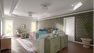 Eclectic, Modern Cottage Living Room by Havenly Interior Designer Jean