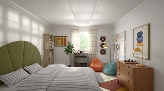 Bohemian, Coastal Bedroom by Havenly Interior Designer Quinn