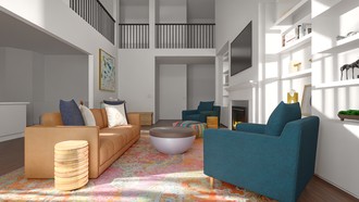 Contemporary, Classic, Eclectic, Bohemian Living Room by Havenly Interior Designer Annaliese