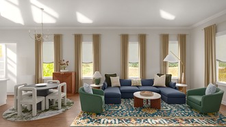 Contemporary, Modern, Preppy Living Room by Havenly Interior Designer Aleah