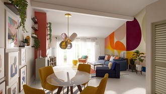 Eclectic, Inspired Modern, Artful Eclectic Living Room by Havenly Interior Designer Carolina
