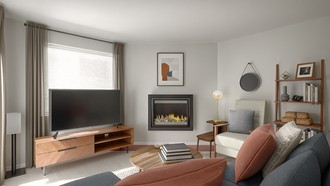 Midcentury Modern, Minimal Living Room by Havenly Interior Designer Ariel