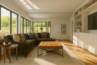 Classic, Transitional Living Room by Havenly Interior Designer Jessica