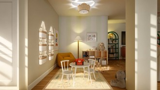 Eclectic, Bohemian, Preppy, Scandinavian, California Cool Living Room by Havenly Interior Designer Ana