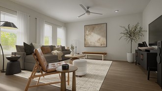 Modern, Midcentury Modern, Inspired Modern Living Room by Havenly Interior Designer Emilee