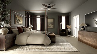 Organic Modern, Warm Transitional Bedroom by Havenly Interior Designer Ivanna