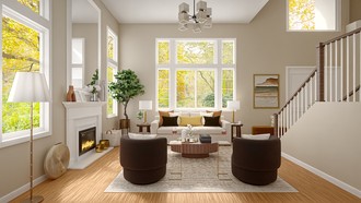 Organic Modern Living Room by Havenly Interior Designer Ivan